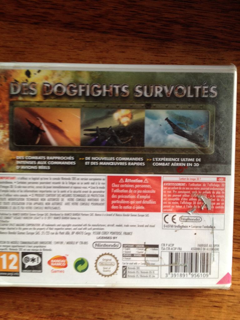 Ace Combat: Assault Horizon Legacy - Nintendo 3DS video game collectible [Barcode 3391891956109] - Main Image 2