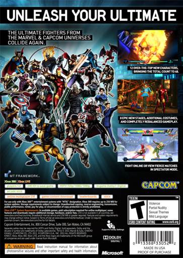 Ultimate Marvel vs. Capcom 3 - Microsoft Xbox 360 (8) video game collectible [Barcode 5055060963456] - Main Image 2