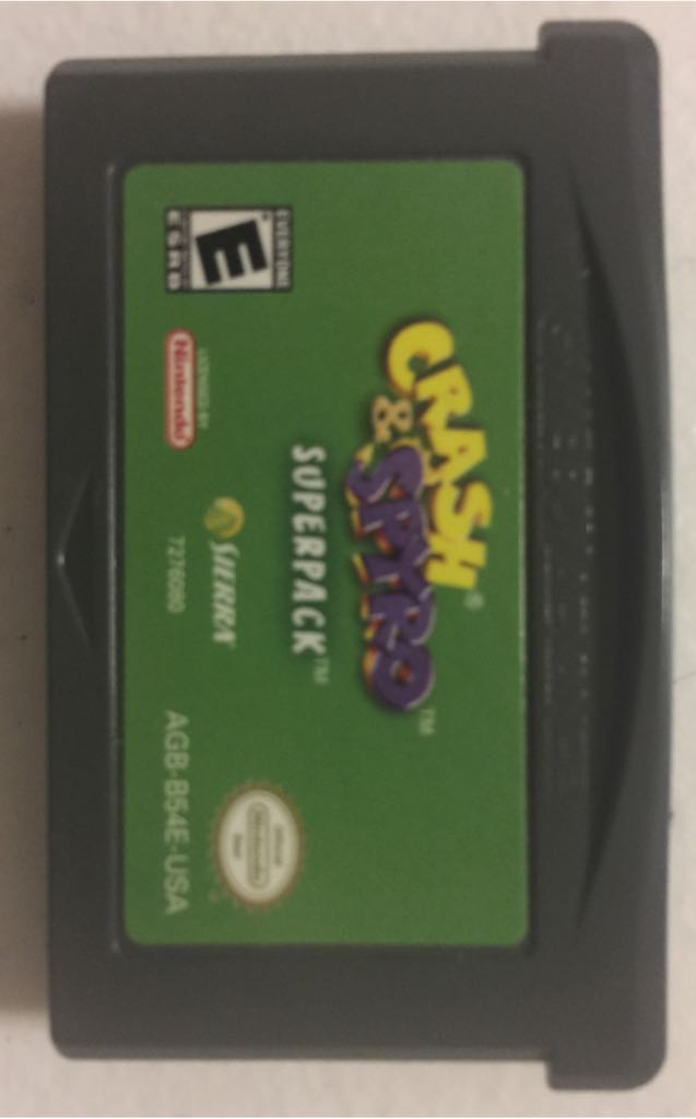 Crash & Spyro Superpack Vol 1 - Nintendo Game Boy Advance (GBA) video game collectible [Barcode 020626727600] - Main Image 2