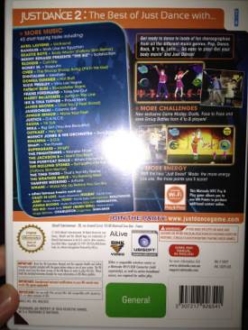 Just Dance 2 - Nintendo Wii (Ubisoft - 4) video game collectible [Barcode 3307217926541] - Main Image 2