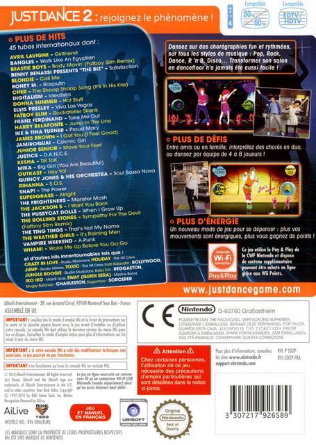 Just Dance 2 - Nintendo Wii video game collectible [Barcode 3307217926626] - Main Image 2