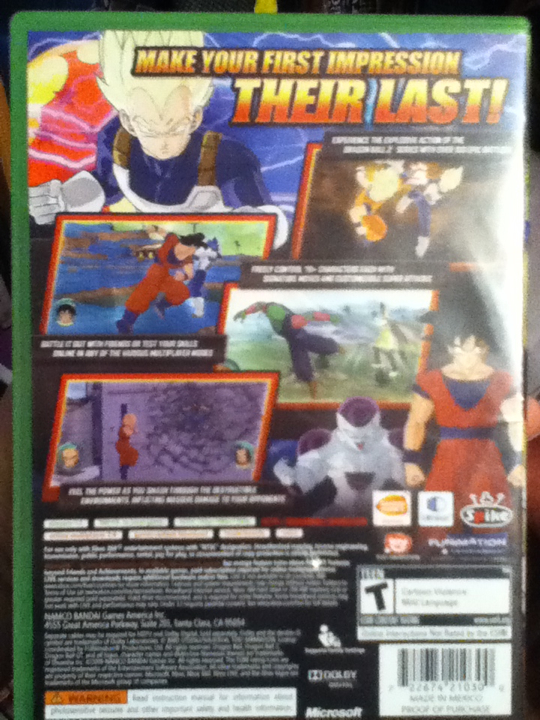 Dragon Ball: Raging Blast - Microsoft Xbox 360 (Namco Bandai - 2) video game collectible [Barcode 3296580810505] - Main Image 2