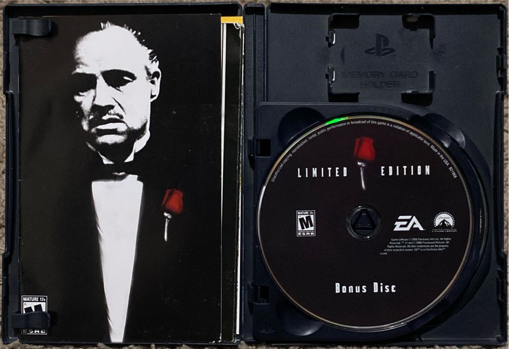 Godfather: The Game (Limited Edition) - Sony PlayStation 2 (PS2) (Electronic Arts - 1) video game collectible [Barcode 014633165395] - Main Image 3