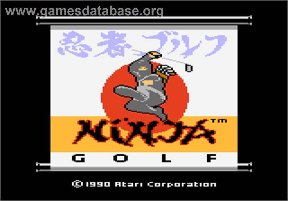 Ninja Golf - Atari 7800 (Atari Corporation - 1) video game collectible [Barcode 077000505163] - Main Image 3