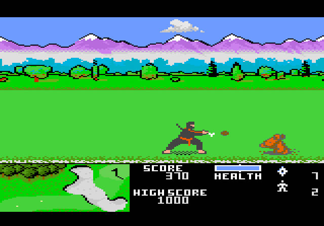 Ninja Golf - Atari 7800 (Atari Corporation - 1) video game collectible [Barcode 077000505163] - Main Image 4