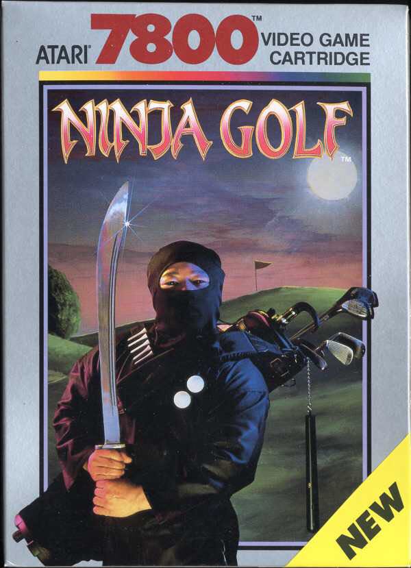 Ninja Golf - Atari 7800 video game collectible - Main Image 1