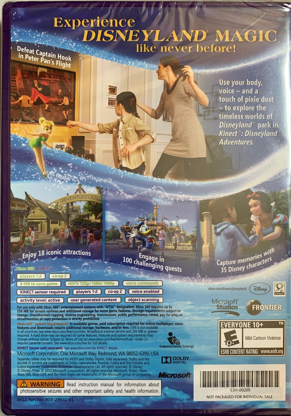 Kinect Disneyland Adventures - Microsoft Xbox 360 (Microsoft Game Studios - 2) video game collectible [Barcode 885370314854] - Main Image 2