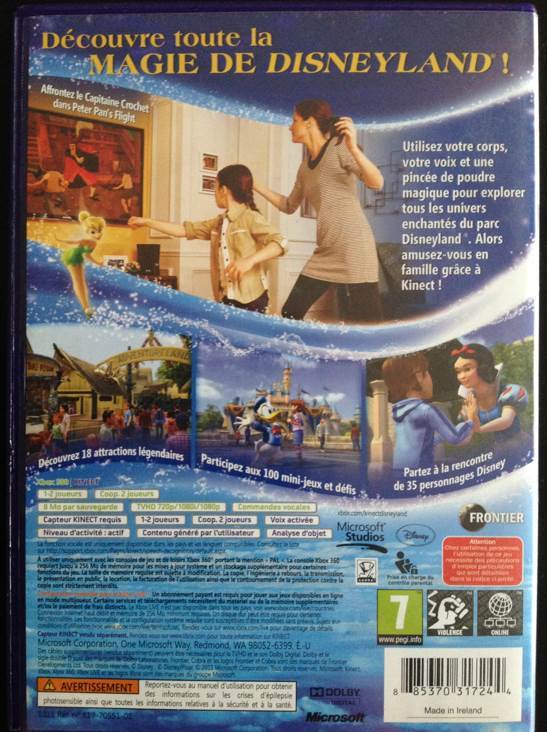 Kinect Disneyland Adventures - Microsoft Xbox 360 (1-2) video game collectible [Barcode 885370317244] - Main Image 2