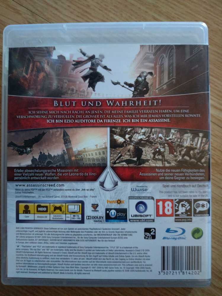 Assassin’s Creed II - Sony PlayStation 3 (PS3) (Ubisoft - 1) video game collectible [Barcode 3307211814202] - Main Image 2