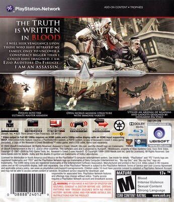 Assassin’s Creed II - Sony PlayStation 3 (PS3) video game collectible - Main Image 2