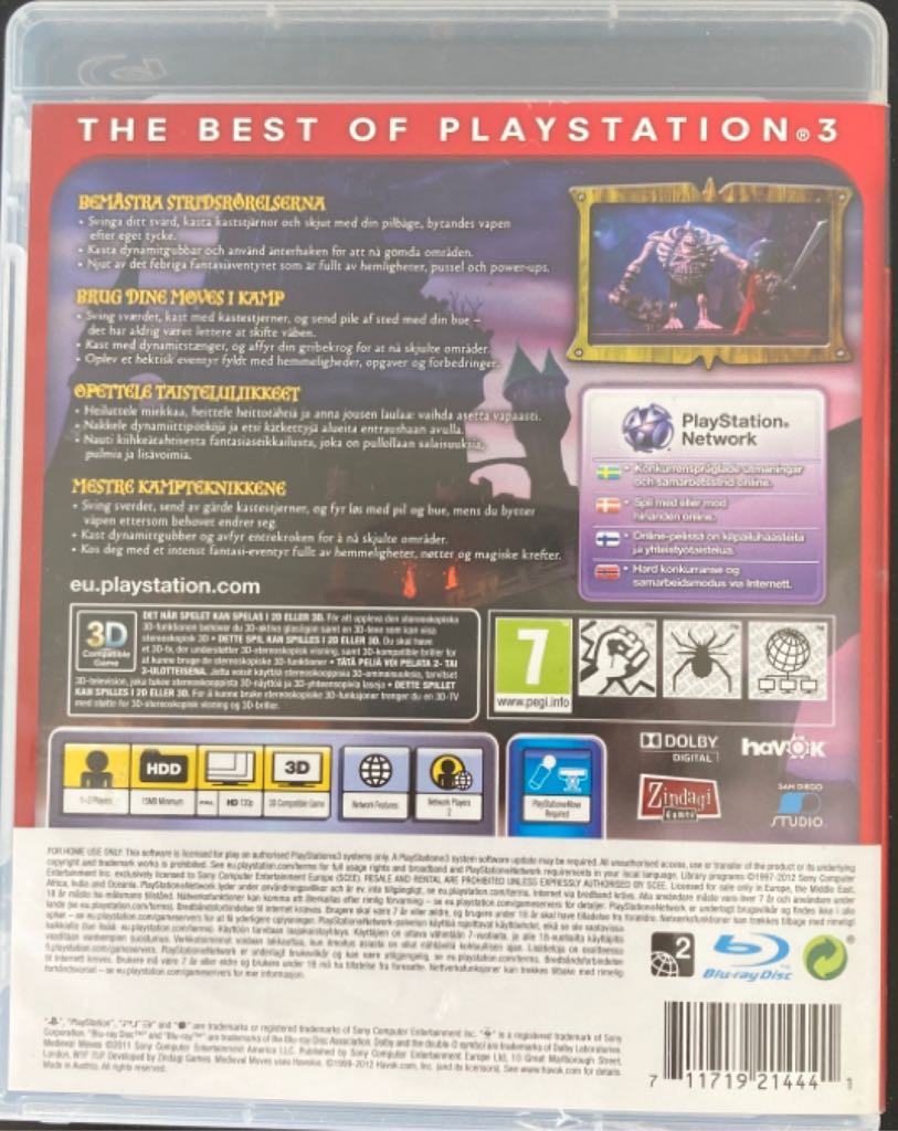 Medieval Moves - Sony PlayStation 3 (PS3) (Sony Computer Entertainment - 1) video game collectible [Barcode 711719166290] - Main Image 2
