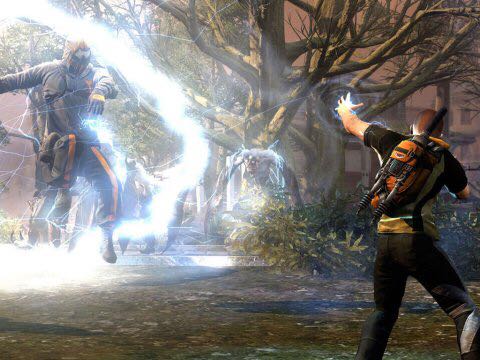 inFamous 2 - Sony PlayStation 3 (PS3) (SCEA - 1) video game collectible [Barcode 711719296317] - Main Image 2