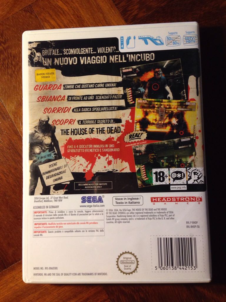 The House of the Dead Overkill - Nintendo Wii (Sega - 2) video game collectible [Barcode 5060138442153] - Main Image 2