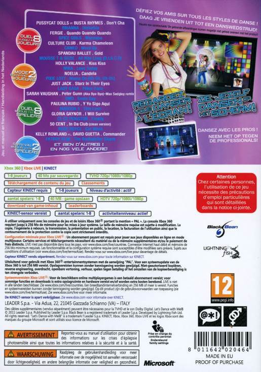 Let’s Dance With Mel B - Microsoft Xbox 360 (Maximum Games - 8) video game collectible [Barcode 8011642020440] - Main Image 2