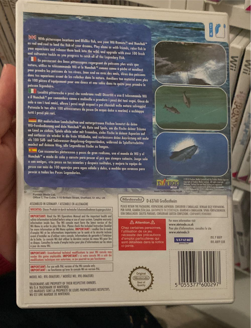 Reel Fishing: Anglers Dream - Nintendo Wii (Natsume Inc.) video game collectible [Barcode 5055377600297] - Main Image 2