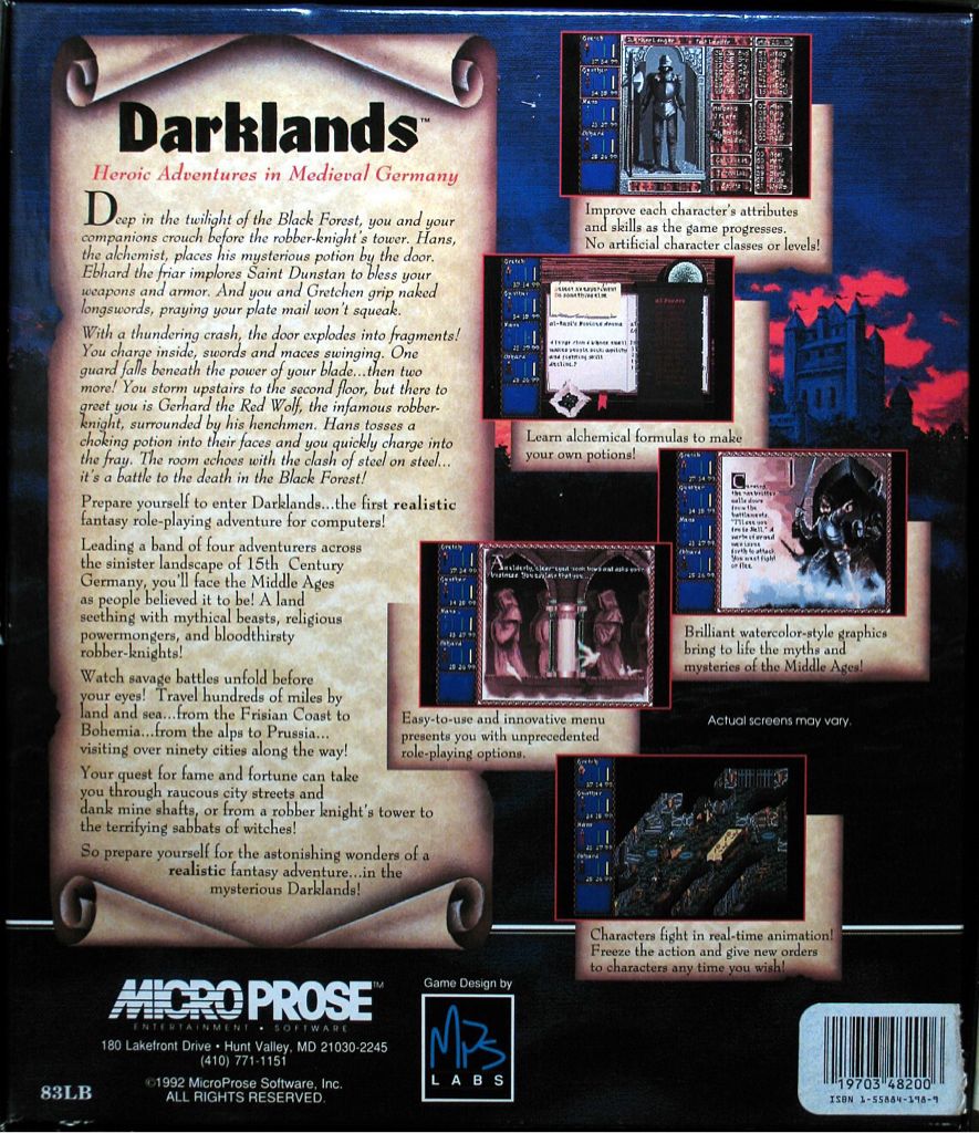 Darklands - PC (MicroProse Software, Inc. - 1) video game collectible - Main Image 2