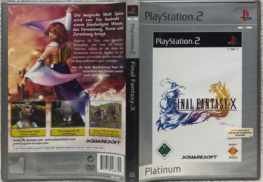 Final Fantasy X - Sony PlayStation 2 (PS2) (Square Enix - 1) video game collectible [Barcode 711719468721] - Main Image 3