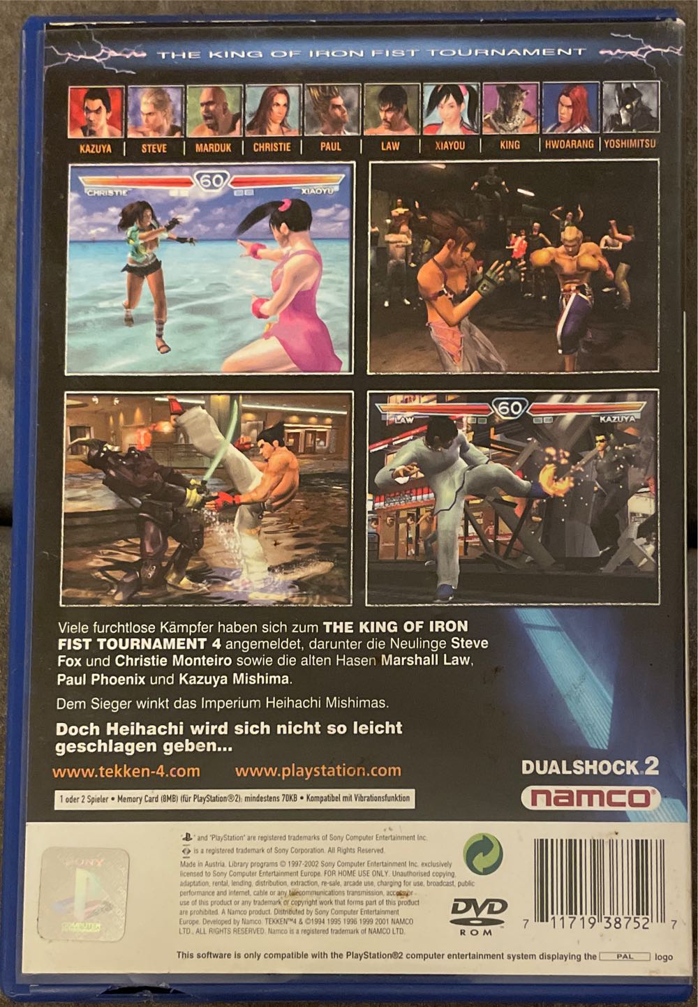 Tekken 4 - Sony PlayStation 2 (PS2) (Sony Computer Entertainment - 2) video game collectible [Barcode 711719387527] - Main Image 2