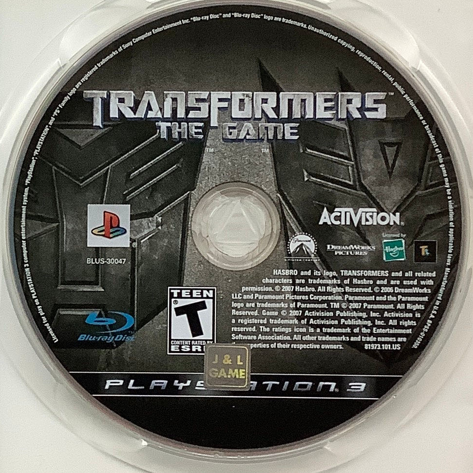 Transformers: The Game - Sony PlayStation 3 (PS3) (Activision - 1) video game collectible [Barcode 047875819733] - Main Image 3