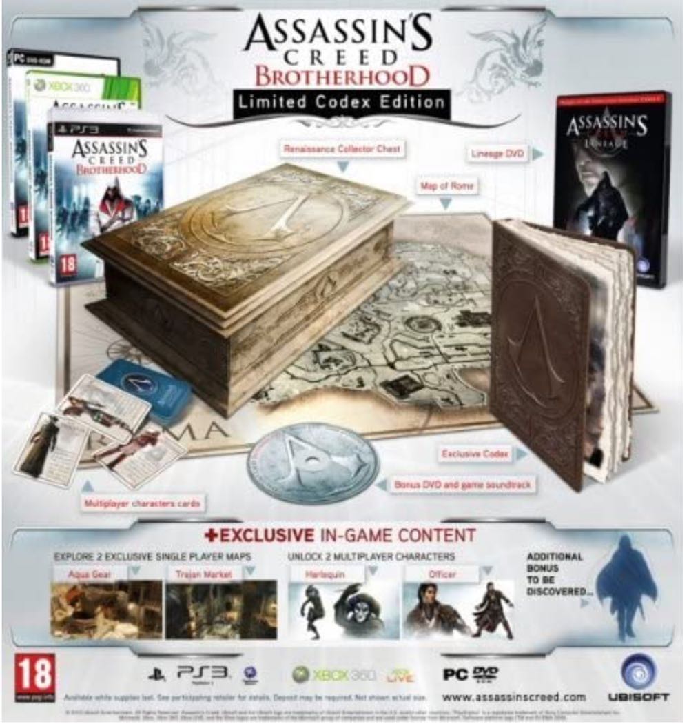 Assassin’s Creed: Brotherhood: Codex Editie - Sony PlayStation 3 (PS3) (Ubisoft - 1) video game collectible [Barcode 3307217934164] - Main Image 4