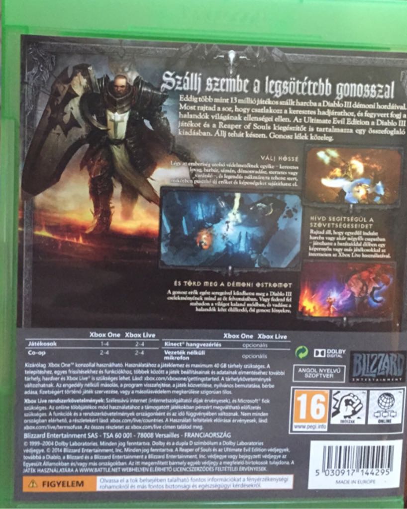 Diablo III - Microsoft Xbox One (Blizzard Entertainement - 2) video game collectible [Barcode 5030917144295] - Main Image 2