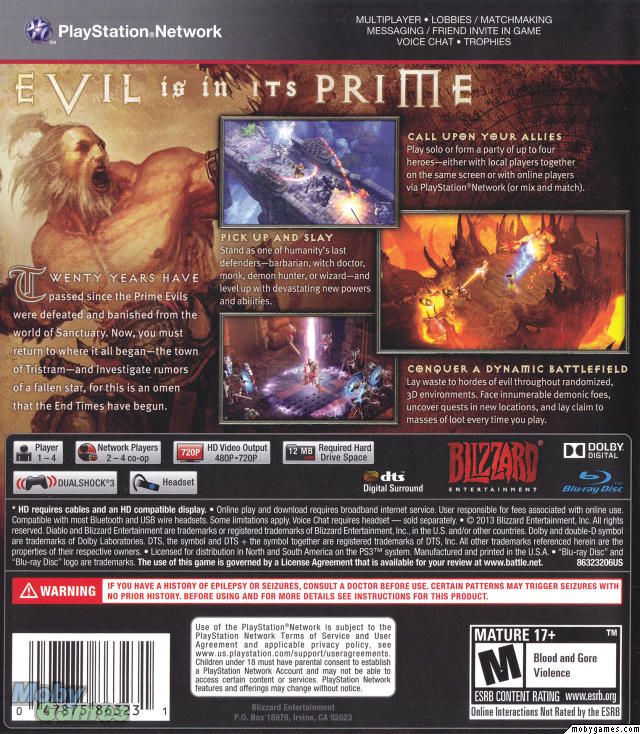 Diablo III - Sony PlayStation 3 (PS3) video game collectible - Main Image 2