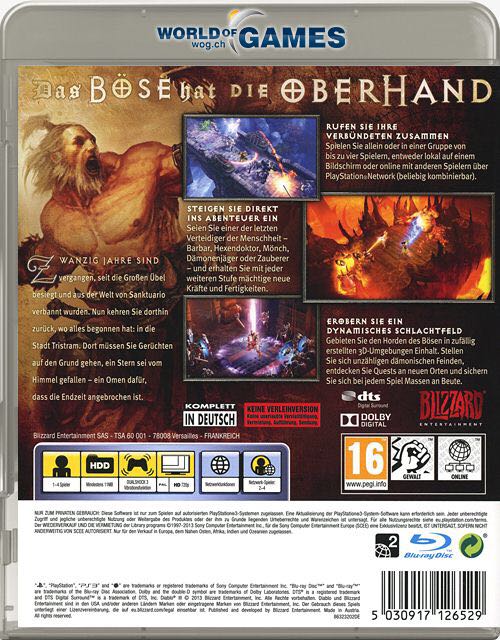 Diablo III - Sony PlayStation 4 (PS4) (Blizzard) video game collectible - Main Image 2