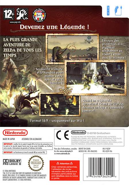 The Legend of Zelda : Twilight Princess - Nintendo Wii (Nintendo - 1) video game collectible [Barcode 045496362409] - Main Image 2