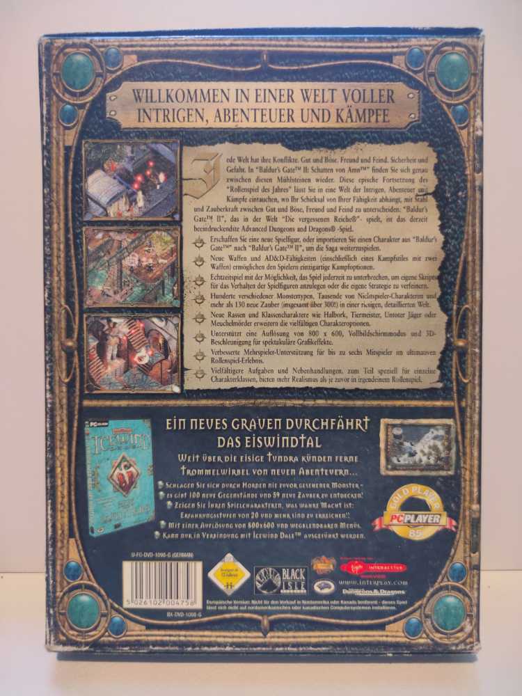 Baldur’s Gate II Schatten Von Amn Collector’s Edition - PC (Black Isle Studios - 6) video game collectible [Barcode 5026102004758] - Main Image 2