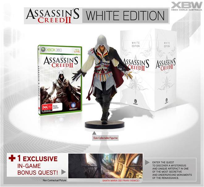 Assassins Creed II White Edition  video game collectible [Barcode 3307211667310] - Main Image 1