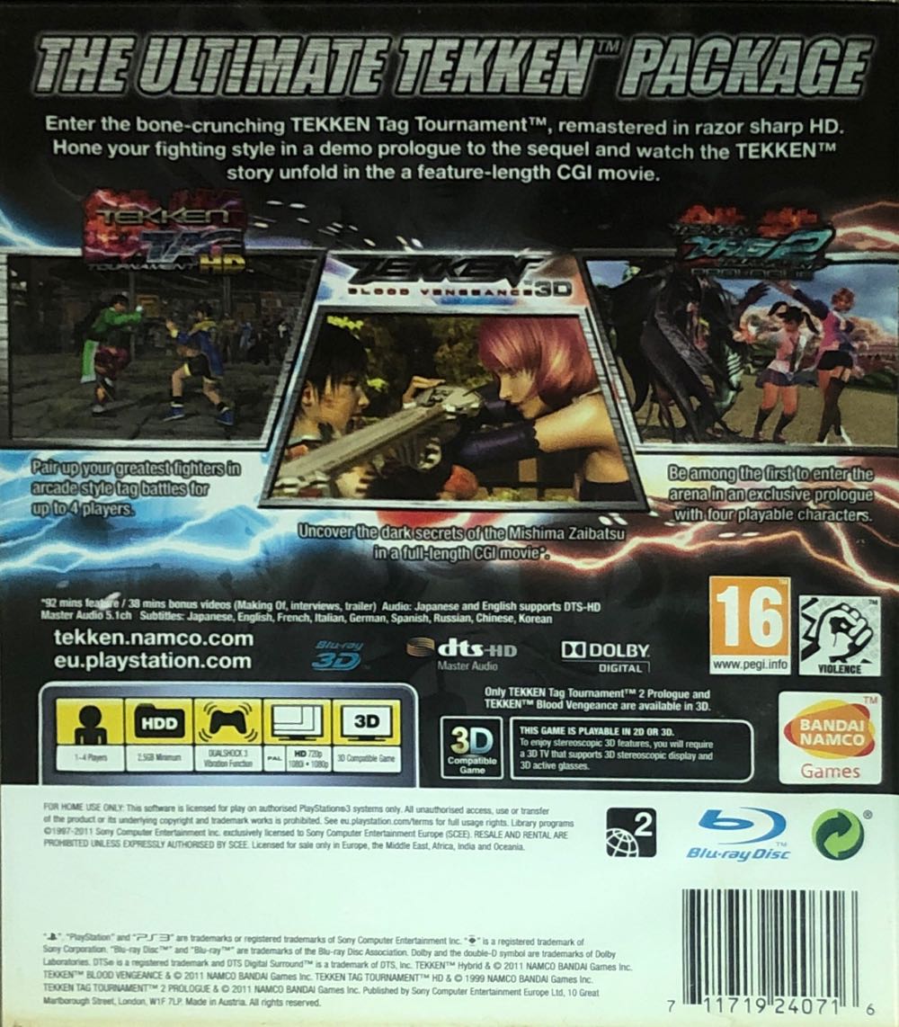 Tekken Hybrid - Sony PlayStation 3 (PS3) video game collectible [Barcode 711719240716] - Main Image 2