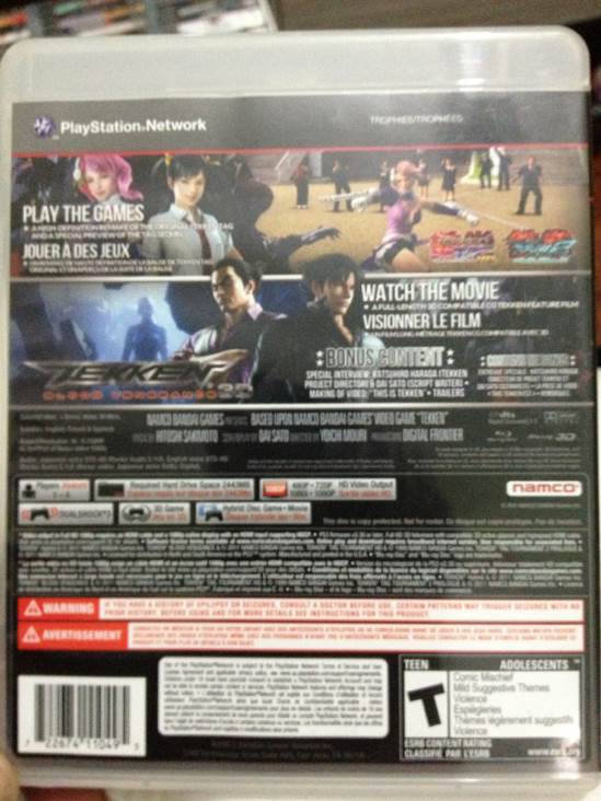 Tekken Hybrid - Sony PlayStation 3 (PS3) (Bandai Namco Games - 2) video game collectible [Barcode 722674110495] - Main Image 2