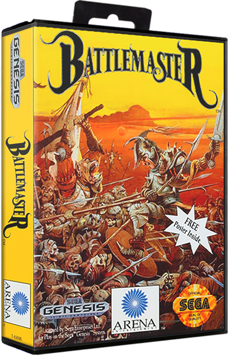 BattleMaster - Sega Genesis (Mega Drive) (Arena Entertainment / Personal Software Services (PSS) - 1) video game collectible [Barcode 734549001029] - Main Image 3
