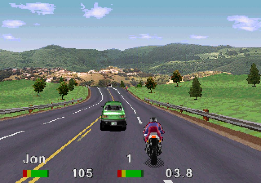 Road Rash - Sega Saturn (Electronic Arts - 1) video game collectible [Barcode 014633076486] - Main Image 3