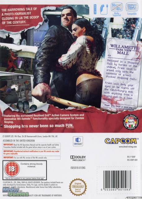 Dead Rising: Chop Till You Drop Complete - Nintendo Wii (Capcom - 1) video game collectible [Barcode 013388350100] - Main Image 2