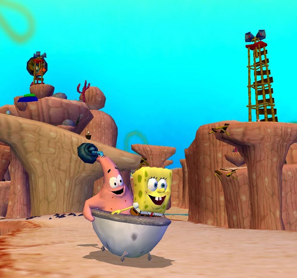 The SpongeBob SquarePants Movie - Sony PlayStation 2 (PS2) (THQ - 1) video game collectible [Barcode 752919460542] - Main Image 4
