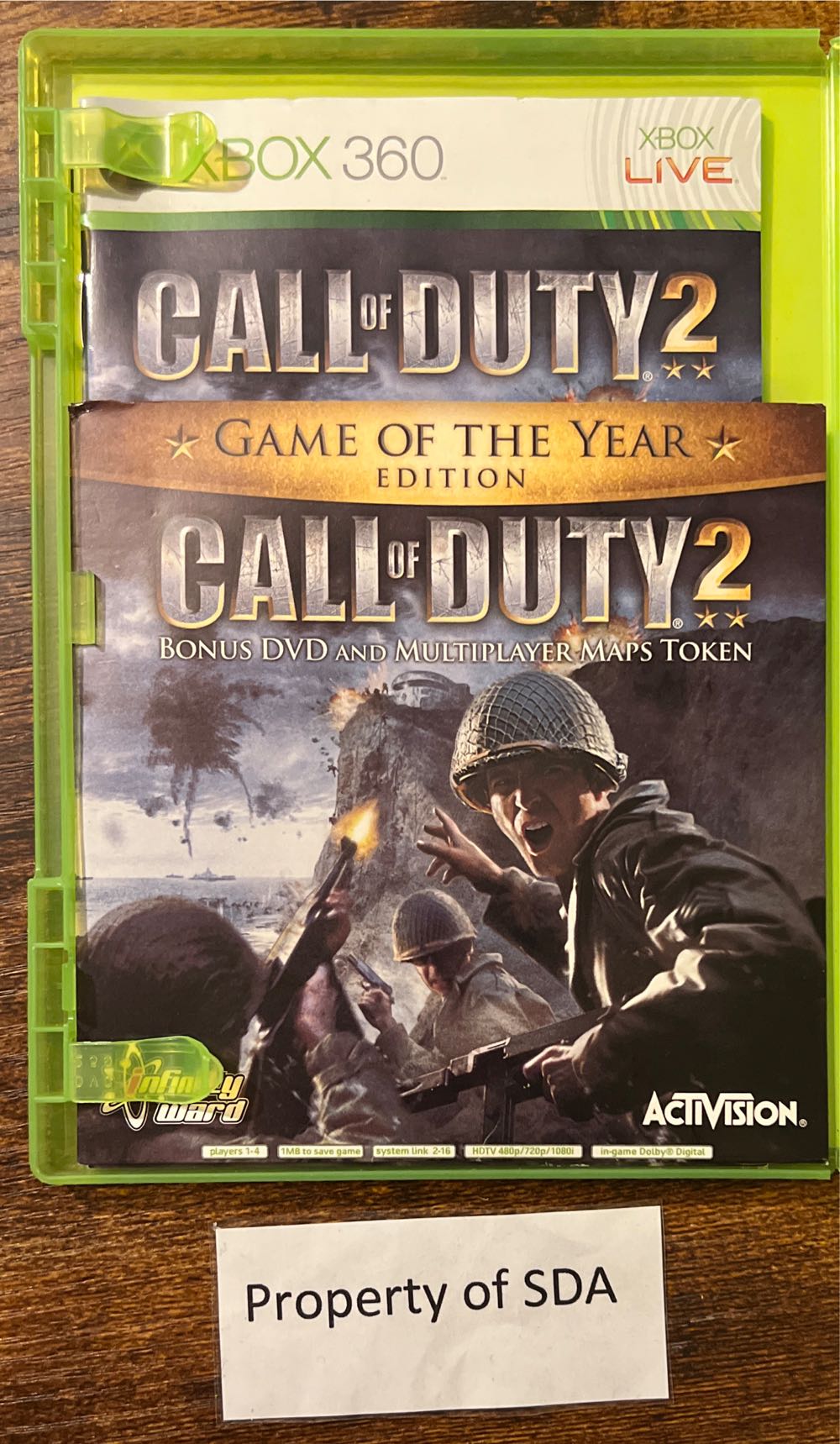 Call Of Duty 2 - Microsoft Xbox 360 (Activision - 4) video game collectible [Barcode 047875809376] - Main Image 3