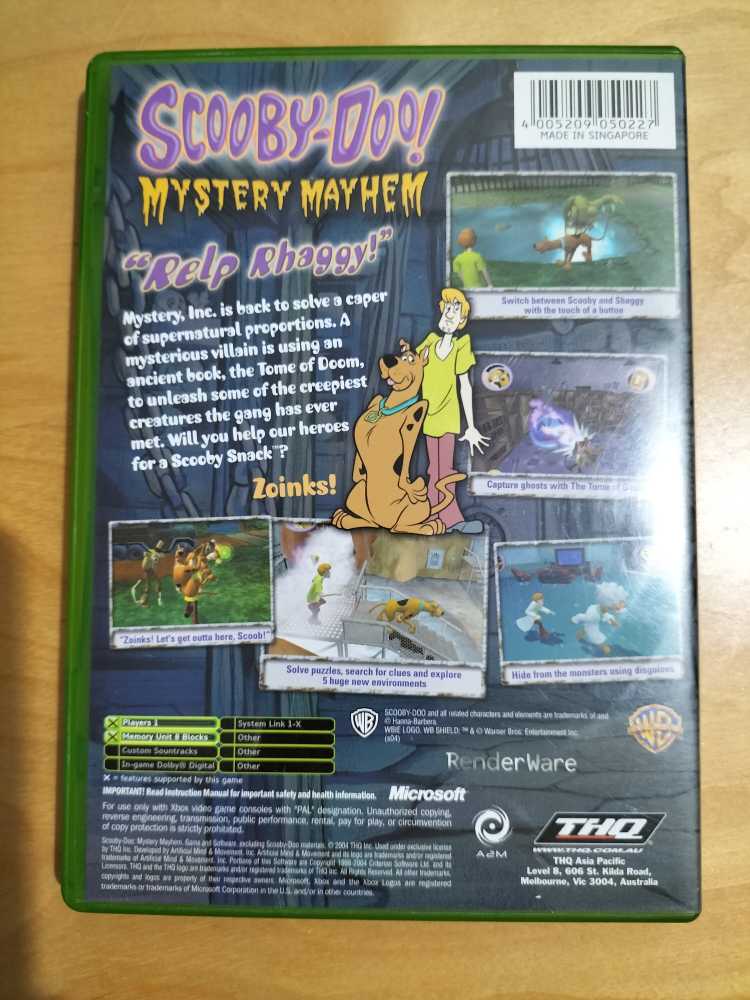 Scooby Doo Mystery Mayhem - Microsoft Xbox (THQ - 1) video game collectible [Barcode 4005209050227] - Main Image 2