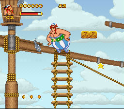 Astérix & Obelix - Nintendo Super Nintendo Entertainment System (SNES) (Infogrames - 1-2) video game collectible [Barcode 3329720008873] - Main Image 3