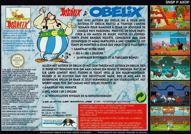 Asterix & Obelix - Nintendo Super Nintendo Entertainment System (SNES) (Infogames - 2) video game collectible - Main Image 2