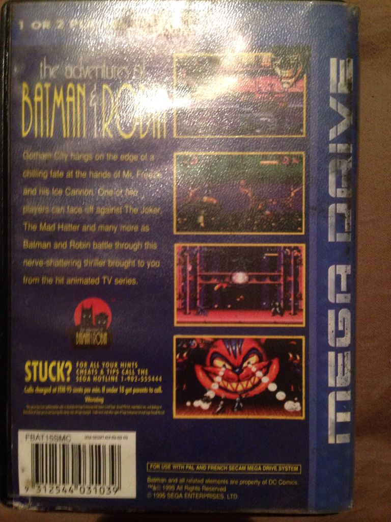 The Adventures of Batman & Robin - Sega Genesis (Mega Drive) (Sega - 1-2) video game collectible [Barcode 9312544031039] - Main Image 2