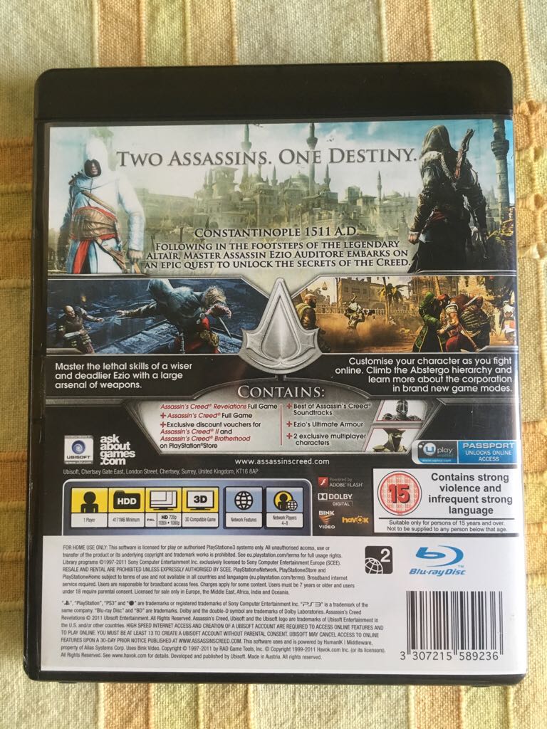 Assasins Creed Revelations - Sony PlayStation 3 (PS3) video game collectible - Main Image 2