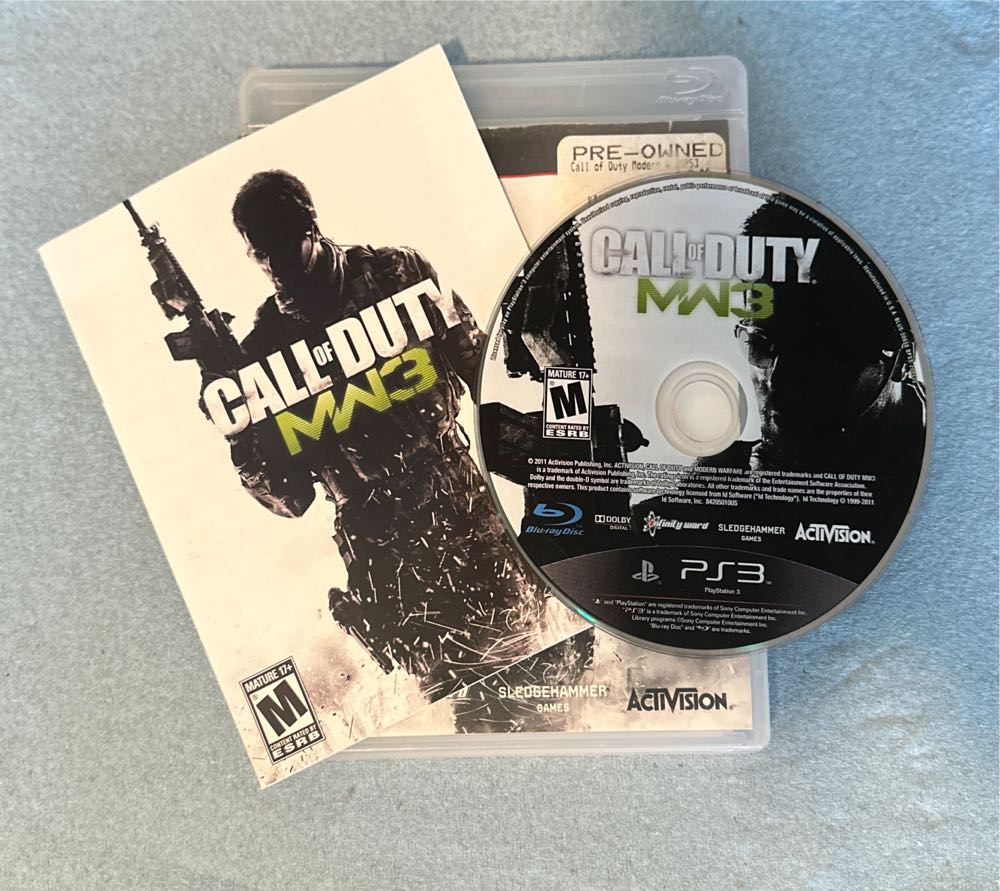 Call Of Duty: Modern Warfare 3 - Sony PlayStation 3 (PS3) (Activision - 1) video game collectible [Barcode 047875845572] - Main Image 3