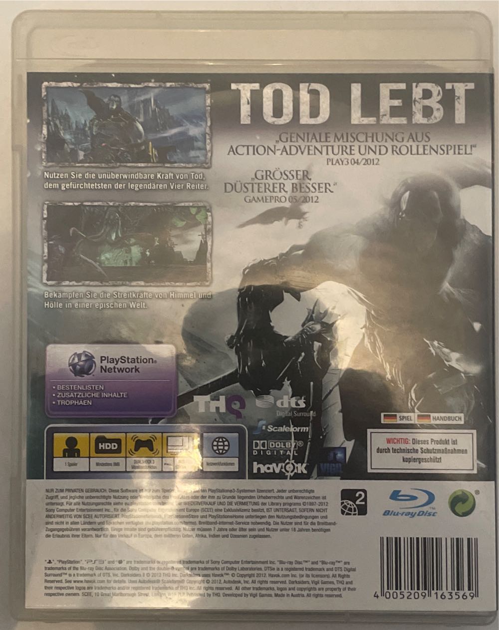 Darksiders 2 - Sony PlayStation 3 (PS3) (THQ Nordic Games) video game collectible [Barcode 4005209163569] - Main Image 2