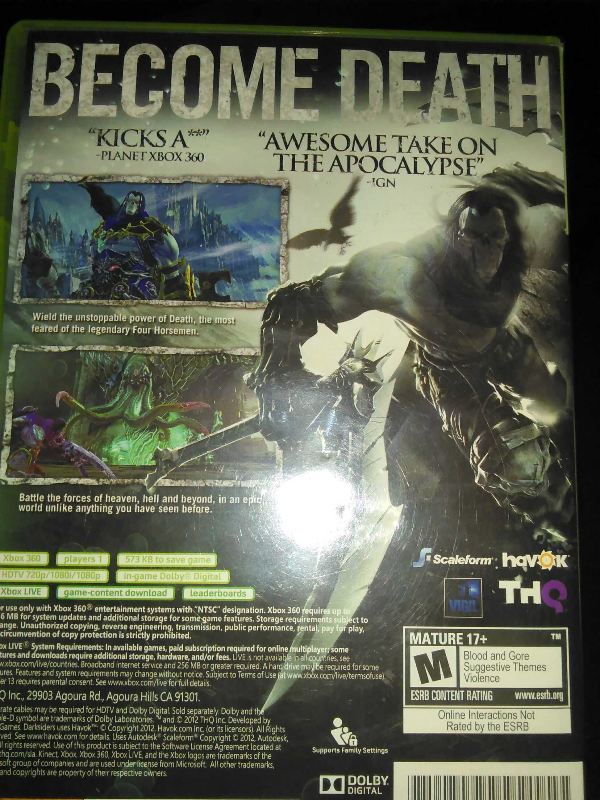 Darksiders 2 - Microsoft Xbox 360 (Thq - Games - 1) video game collectible - Main Image 2