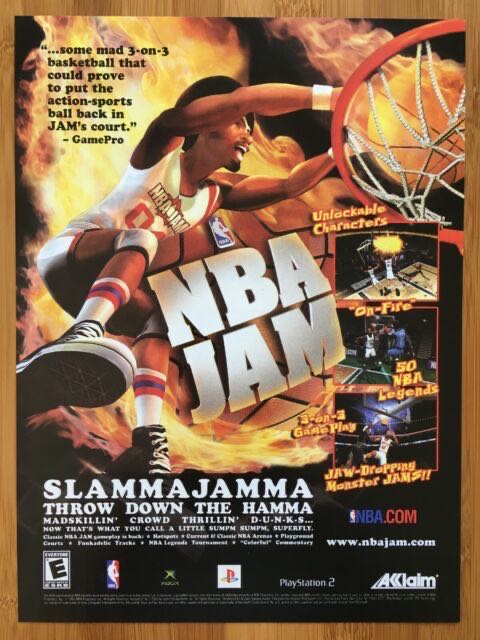 NBA Jam - Sony PlayStation 2 (PS2) (Acclaim Entertainment - 2) video game collectible [Barcode 021481403159] - Main Image 3