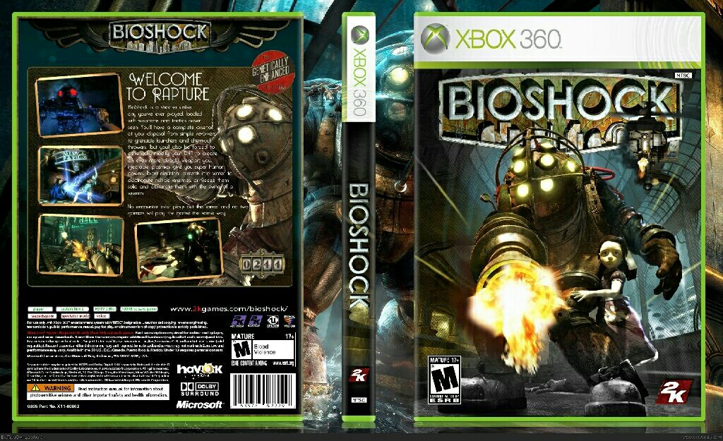 Bioshock 1 - Microsoft Xbox 360 (2K) video game collectible - Main Image 2