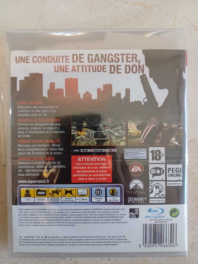 Le Parrain 2 - Sony PlayStation 3 (PS3) (EA - 1) video game collectible [Barcode 5030931066306] - Main Image 3