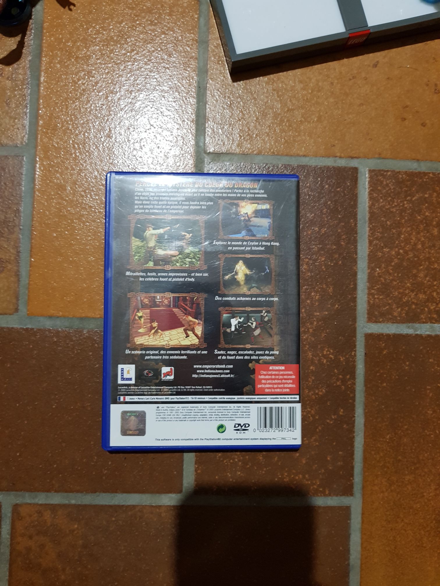 Indiana Jones Et Le Tombeau De L’Empereur - Sony PlayStation 2 (PS2) video game collectible [Barcode 023272997342] - Main Image 2