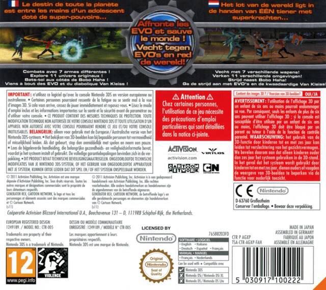 Generator Rex: Agent of Providence - Nintendo 3DS (Activision) video game collectible [Barcode 0047875765887] - Main Image 2